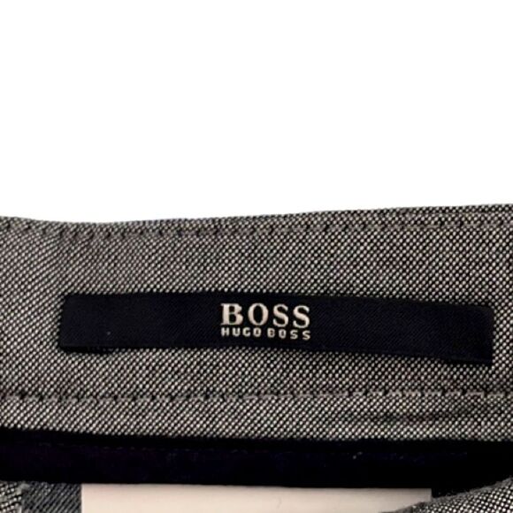 BOSS BY HUGO BOSS | Tamuna Gray Straight Leg Trousers (8) - Picture 3 of 4
